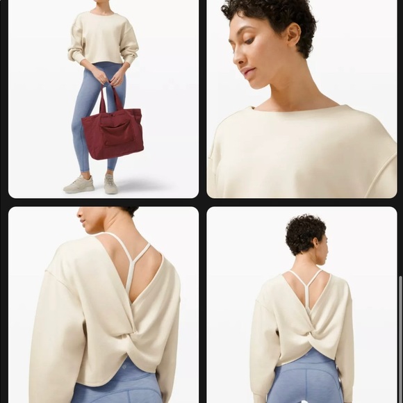 lululemon twist back to front pullover